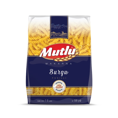Mutlu Burgu Makarna Paket 500 Gr